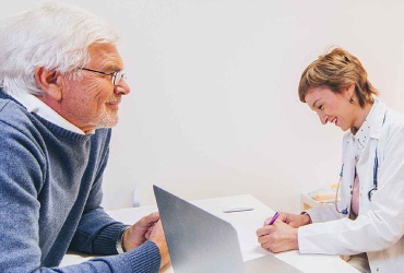 Doctor and patient working together
